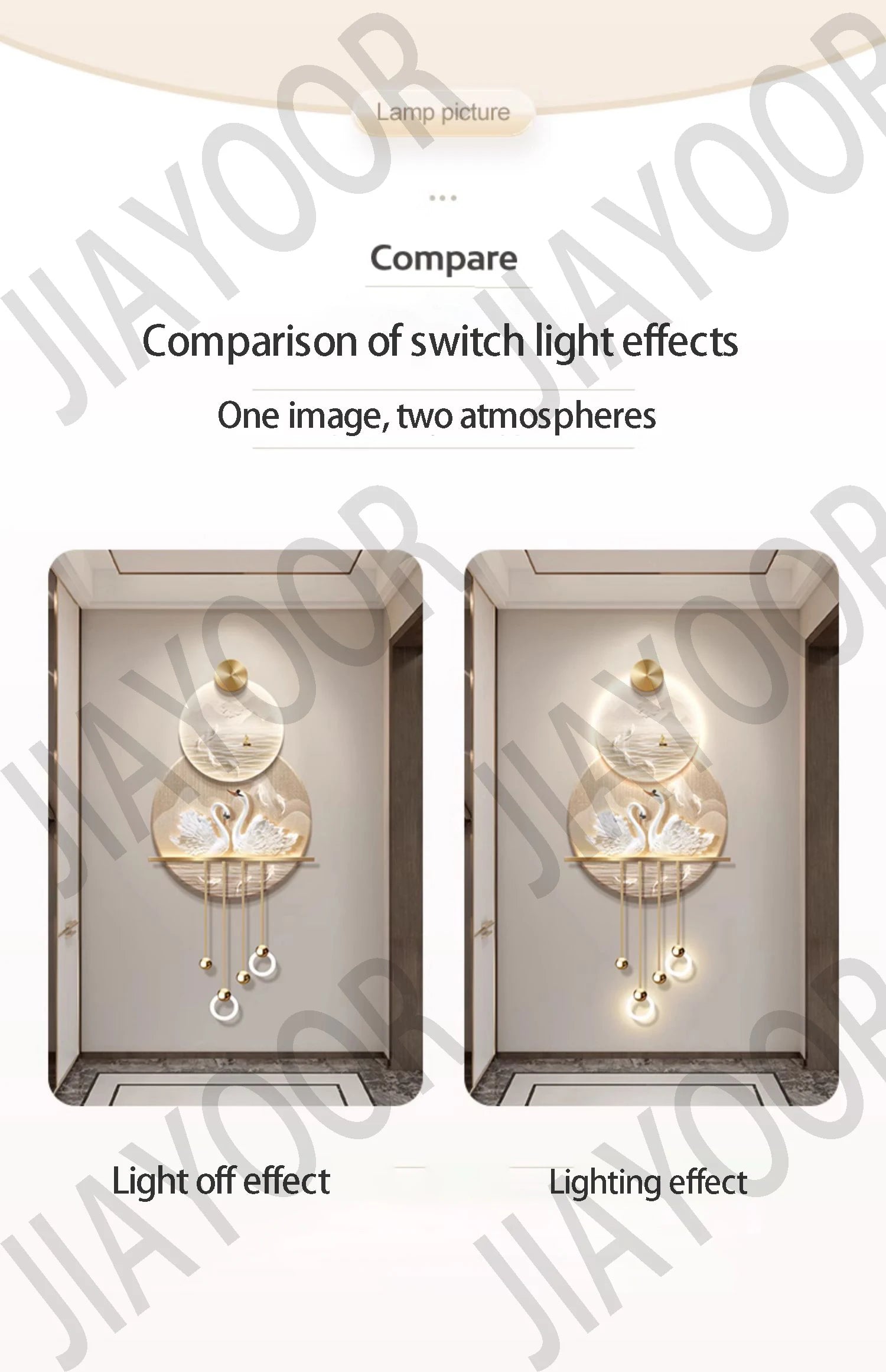 Modern Light Luxury Entrance Hall Decoration Painting New Atmospheric High-end Corridor Hanging Painting Wall Lamp Night Lamp