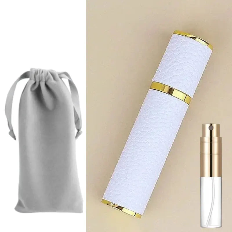 10ml Crocodile Luxury Leather Glass Perfume Spray Bottle Mini Refillable Perfume Atomizer Portable Empty Traveling Refill Bottle