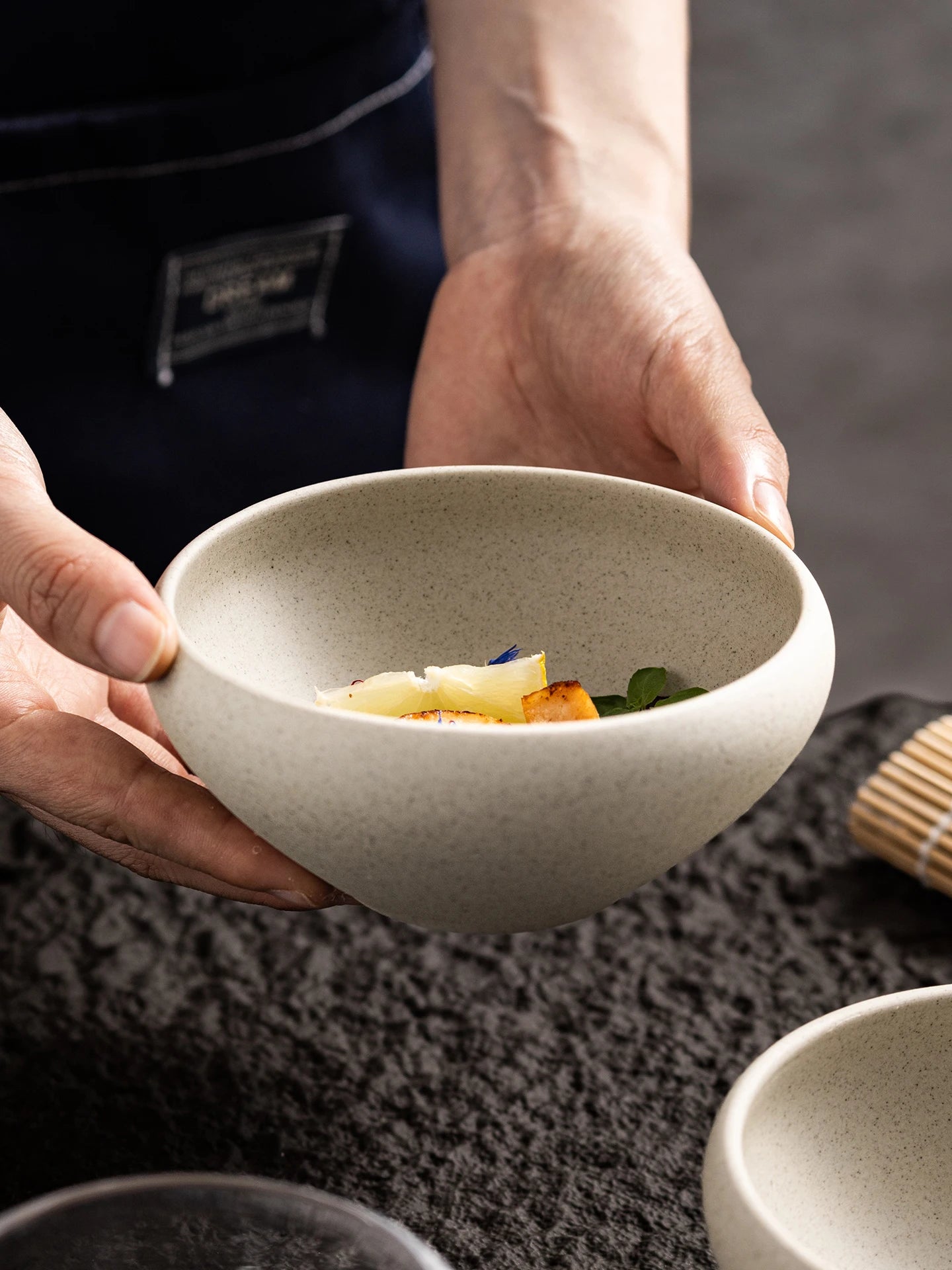 Retro Ceramic Soup Bowl Yogurt Bowl Rice Bowl Oatmeal Bowl Home Use Thick Earthenware Vintage Style Dining Utensils