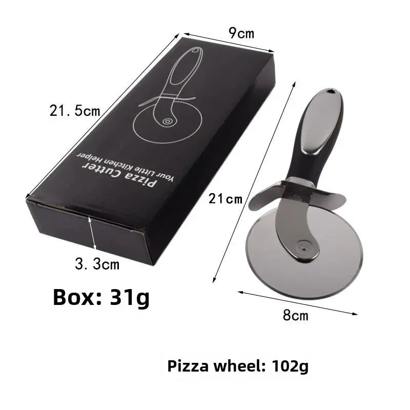 Premium Stainless Steel Kitchen Pizza Cutter Wheel Server Tools Knife Waffle Cookies Cake Bread Dough Slicer Kitchen Gadgets