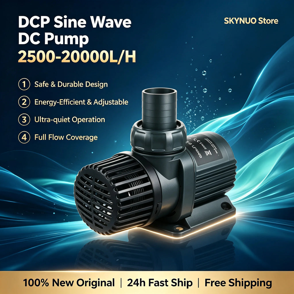 Jebao DCP Sine Wave DC Pump 2500-20000L/H Adjustable Flow Submersible Water Pump for Freshwater Saltwater Reef Tank Pond