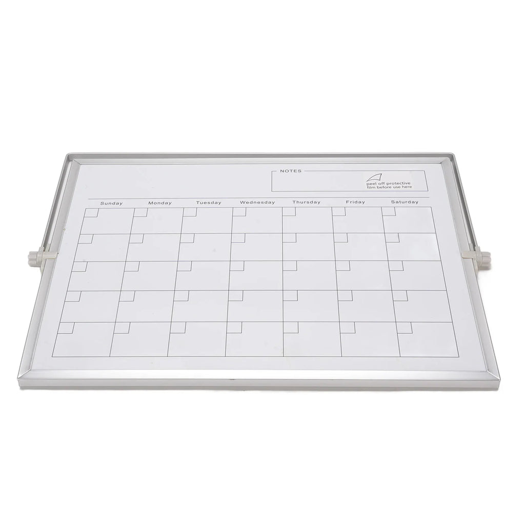 Calendar Whiteboard Dry Erase Calendar 30x40cm Double Sided Magnetic Desktop White Board Calendar Monthly Planner with Stand
