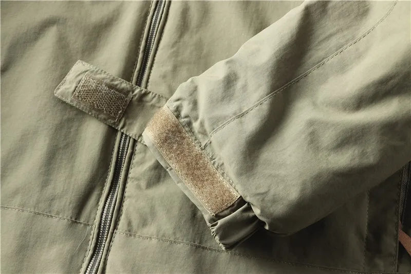 For autumn and winter, men's casual, detachable, hooded, windbreaker, loose and warm jacket