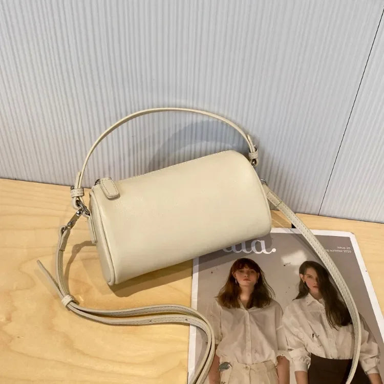 Ladies' Genuine Leather Small Shoulder Bag for Women Crossbody Fashionable Simple and Practical Soft Leather Darling Phone Bag