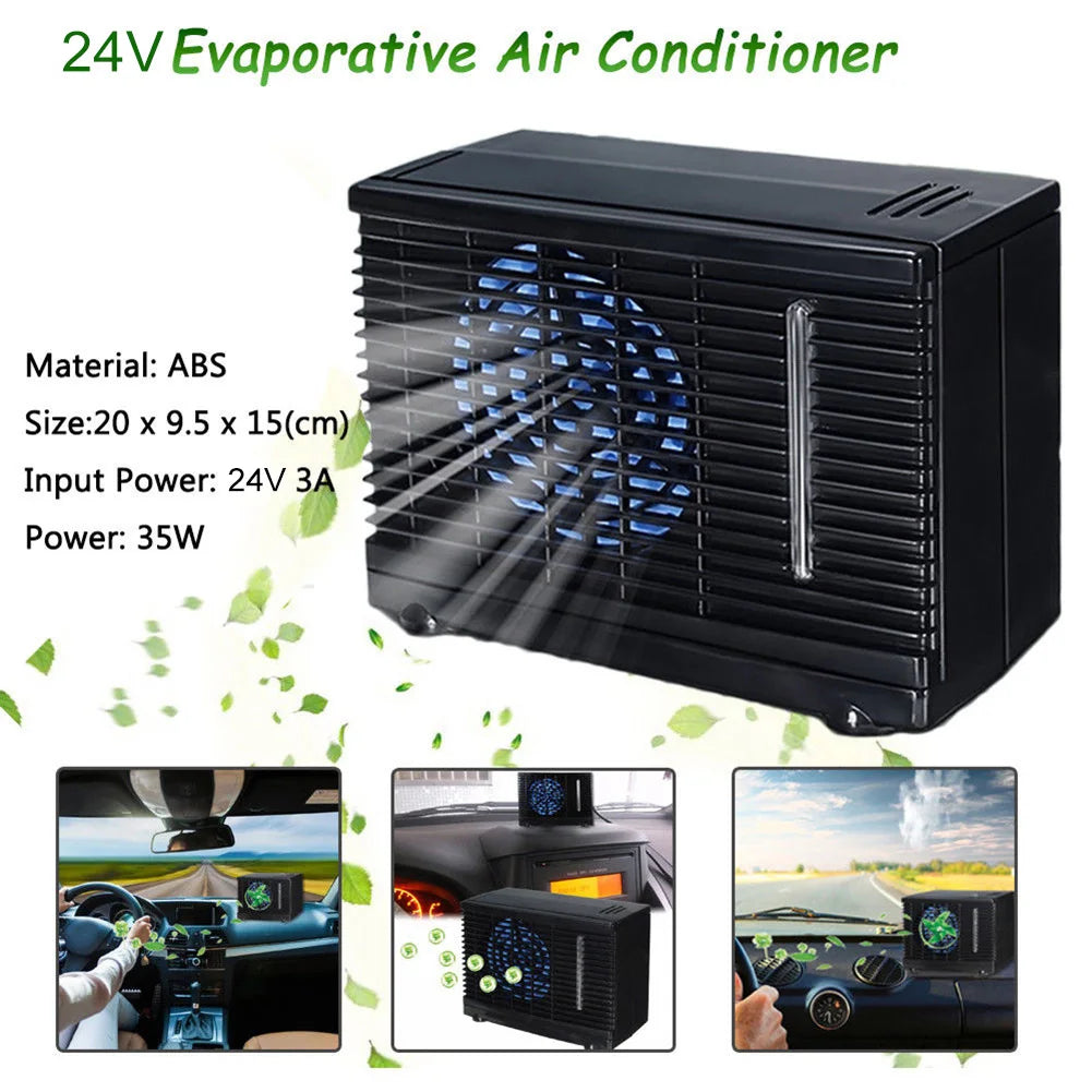 12V 3A for Outdoor Scenes Portable Mini Car Air Conditioner Quiet  Low Power Consumption Car Cooling Machine ABS Housing