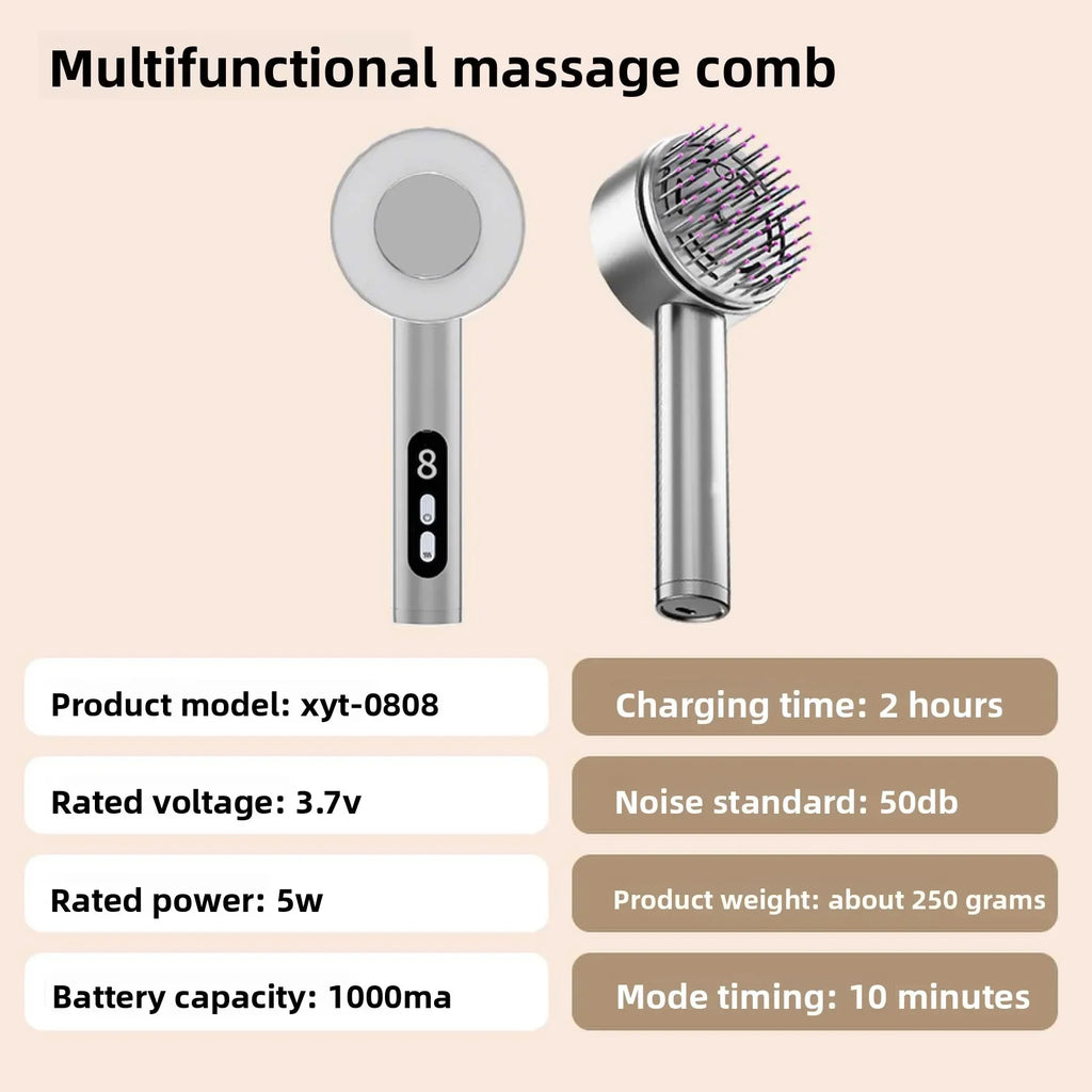 XYT-0806 Red Light Electric Massage Comb Kneading Living Hair Scalp Medicine Device Healthy Hair Guide Liquid Growth Instrument