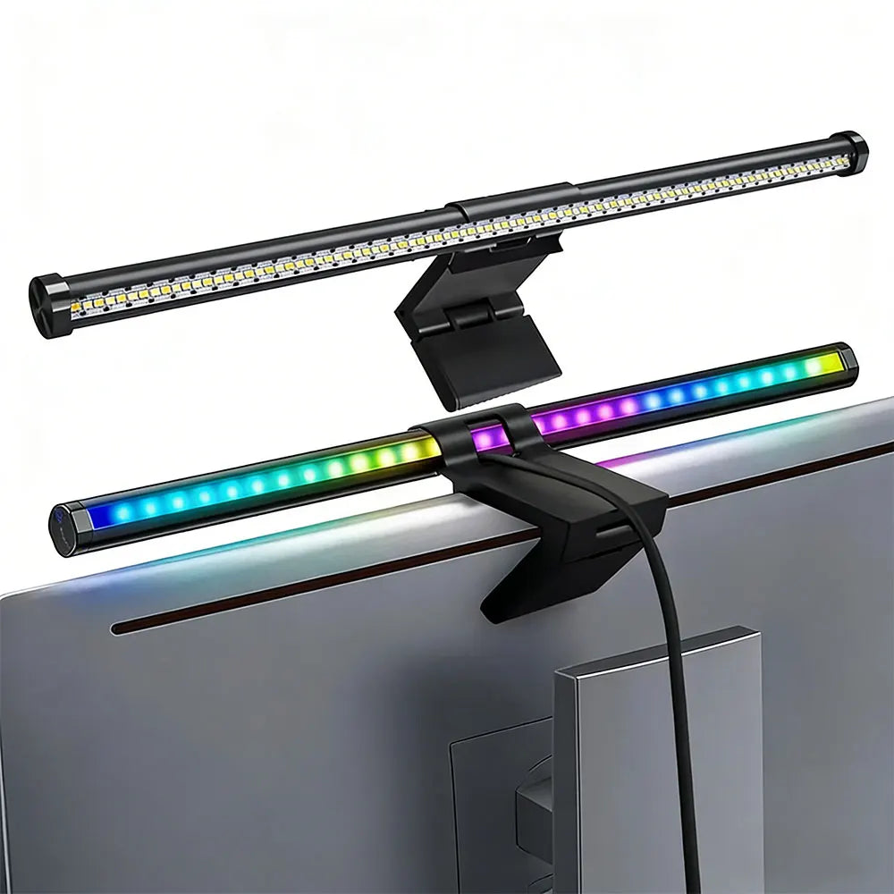 Smart RGB Monitor Light Bar Led Lights Wifi Dimmable Setup Gaming Room Decor Lightbar PC Screen Hanging Remote Control Desk Lamp