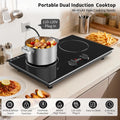 Induction Cooktop 4000W Countertop burners with Knob Control