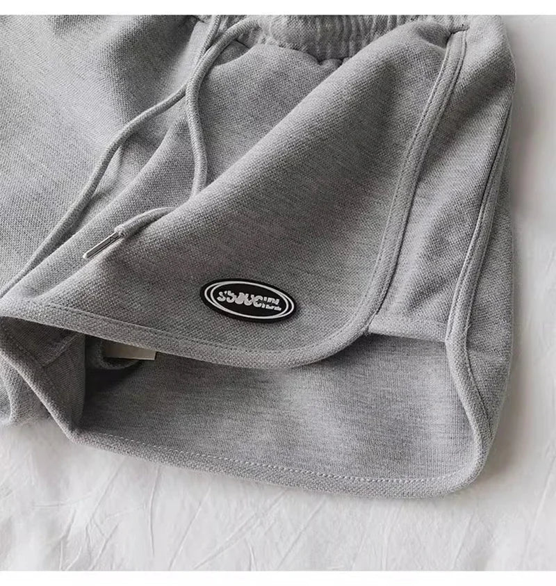 SMVP 2026 Women Casual Drawstring Sports Shorts Thin High Waist Yoga A-line Shorts Loose Women Running Straight Trousers Summer