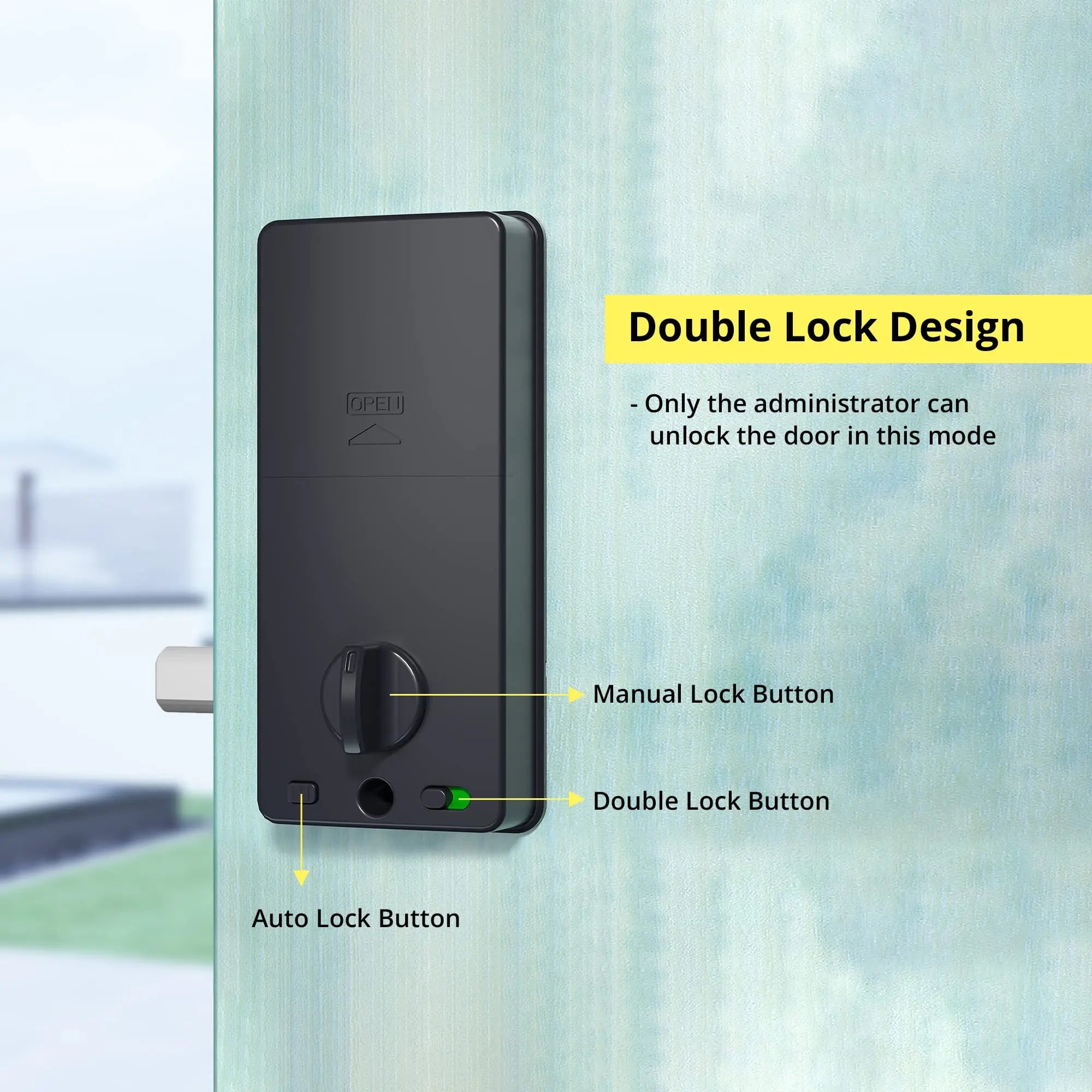 Smart Deadbolt Locks for Front Door Alexa WiFi TTlock App Biometric Fingerprint keyless Entry Keypad door lock with Gateway