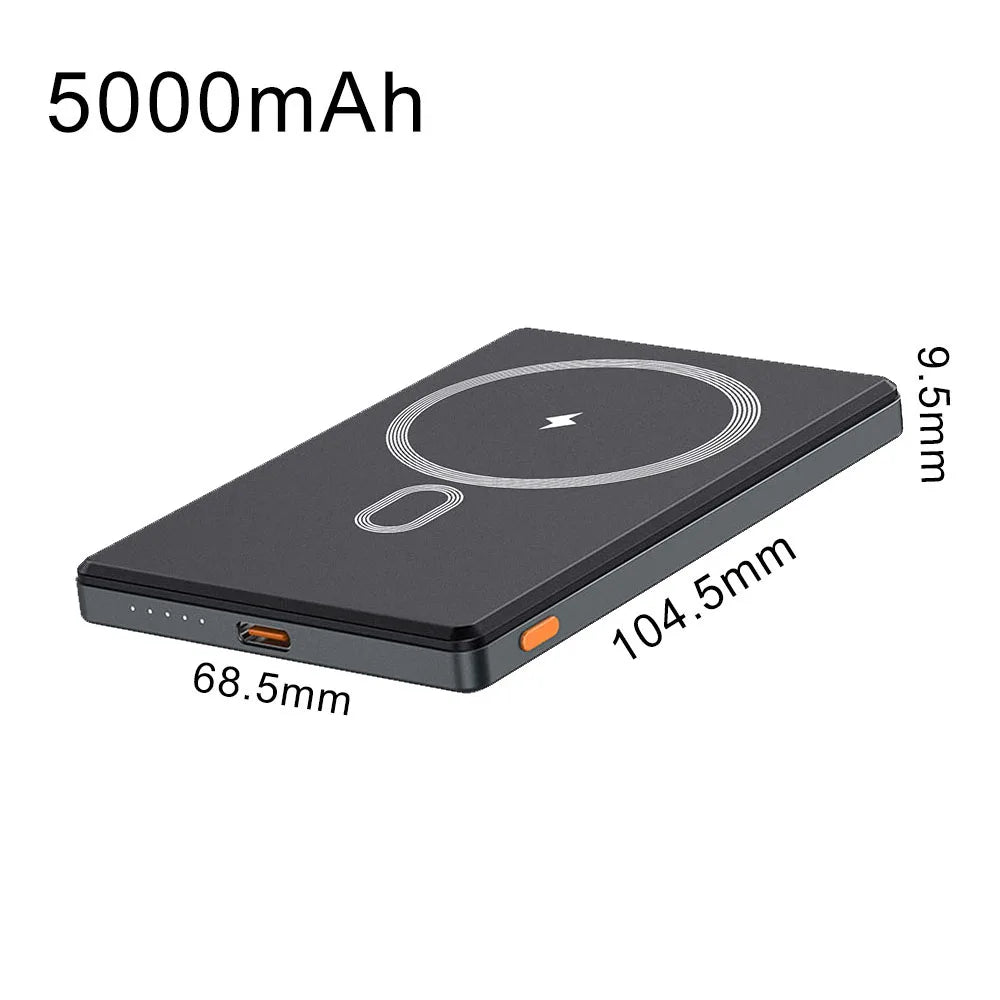 5000mAh PD20W Wireless 15W Powerbank Charger Power 10000mah External bank bateria Portable Ultra Slim Backup Battery