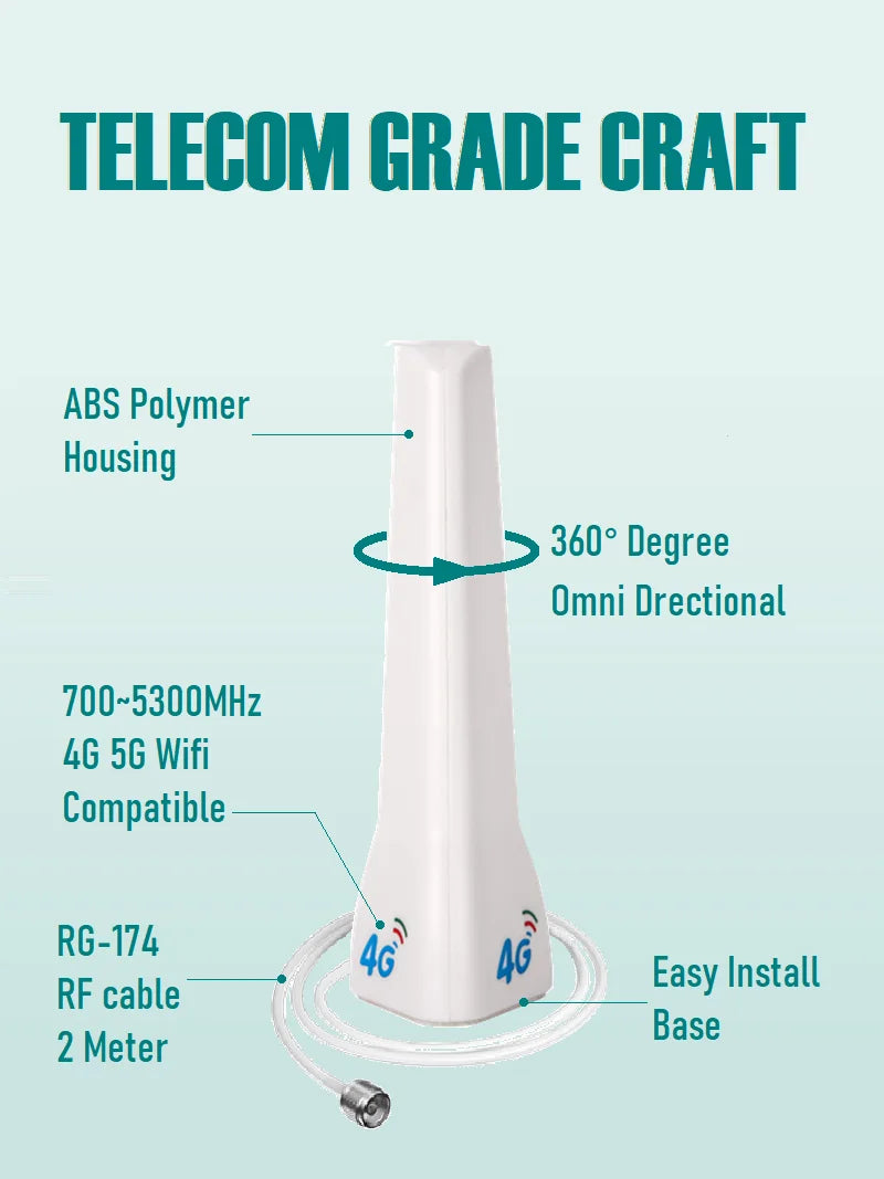Indoor Cellular Mobile Cellphone Signal Panel Ceiling Whip 5G 4G 3G Splitter Antenna for Router Amplifier Booster Repeater AP