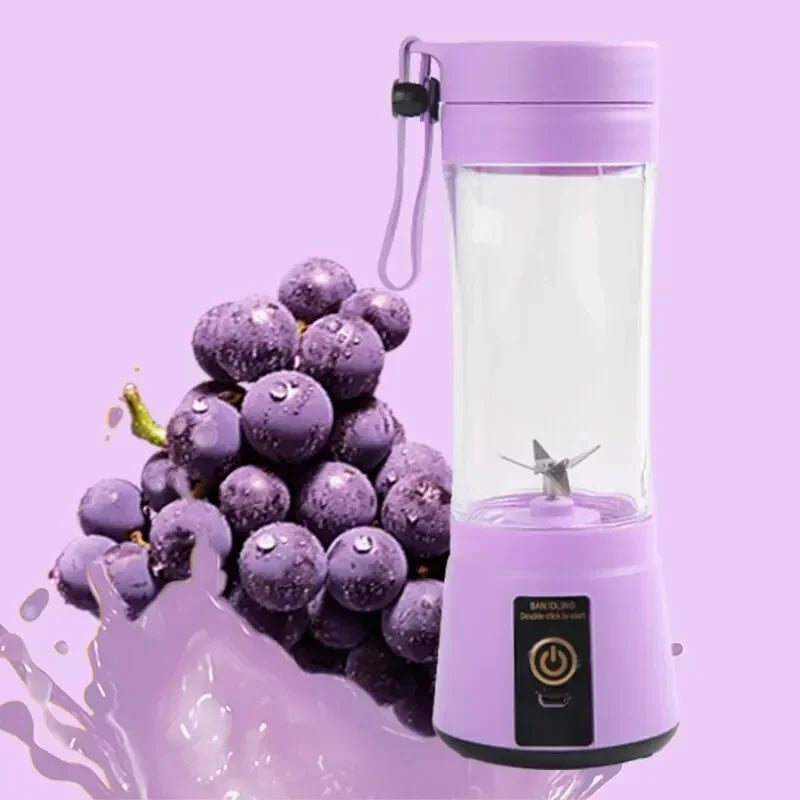 2026 Hot Selling Items USB Charging Electric Juicer Cup 6 Leaf Blade Mini Portable Blender Fruit Juice Extractor for Home Travel