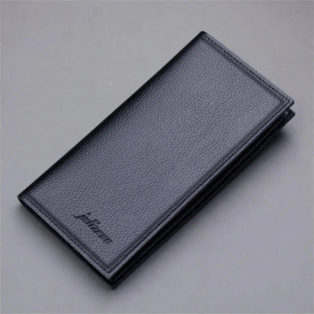 Vintage PU Leather Mens Wallets Solid Sample Style Zipper&Hasp Purse Card Holders Famous Brand High Quality Male Wallet