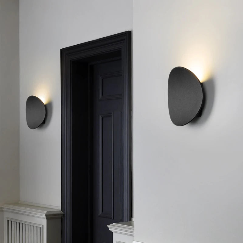 LED Wall Lamp Indoor and Outdoor IP65 Waterproof White/black Modern Minimalist Aluminum Home Light Porch Garden Light AC85-265V