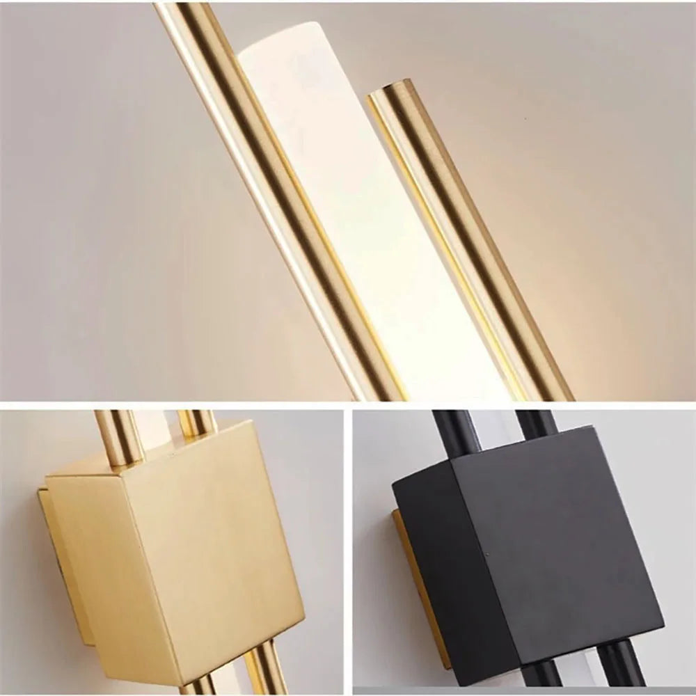 Modern luxury LED wall lights, living room, bedroom, staircase, background wall decoration, wall lights, bedside study lights