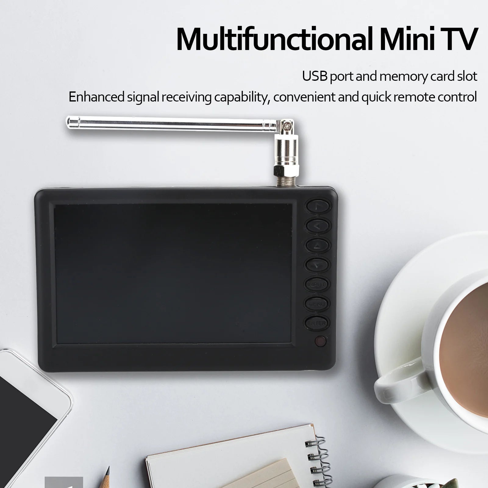 Digital Television Televisions Video Products LEADSTAR 5 Inch Digital Television Portable Digital TV for Car Camping Kitchen