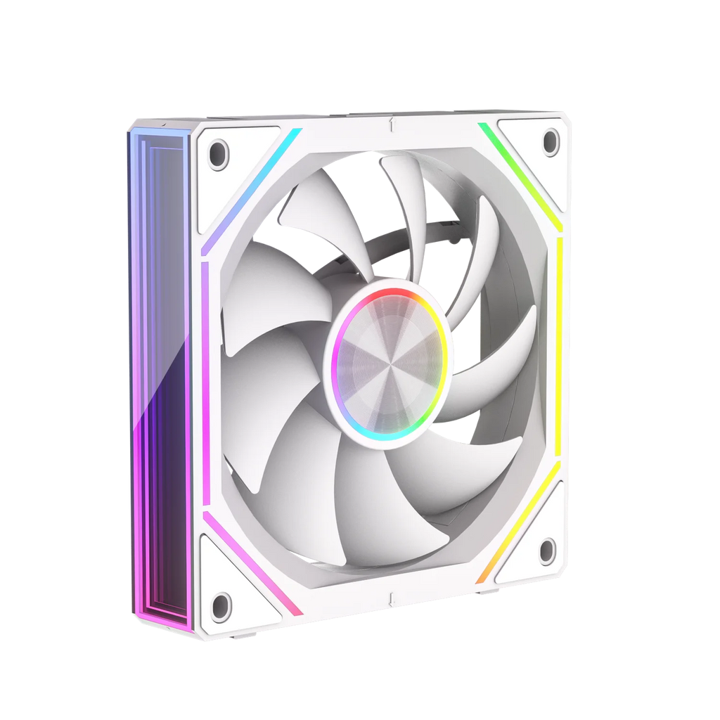 Power Train X-GAMERX PRISM 8RS ARGB Fan 800-1800RPM CPU Cooling Fan PWM Quiet Integrated Building Block Case Fan