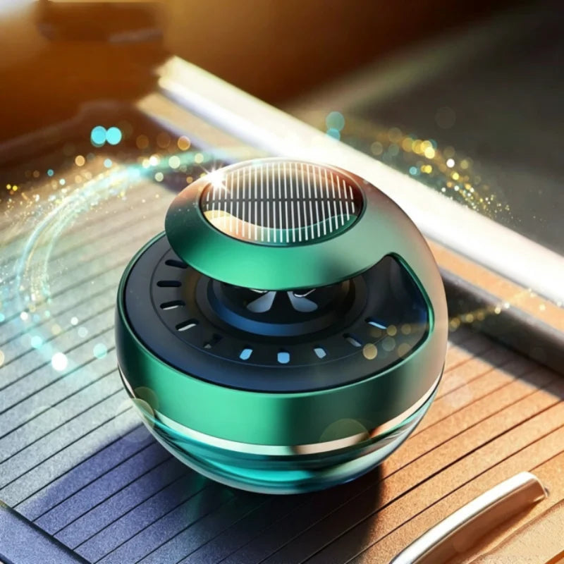 Solar Auto Rotating Car Perfume Premium Long Lasting Air Freshener Ornament Luxury Vehicle Interior Fragrance For Men Women
