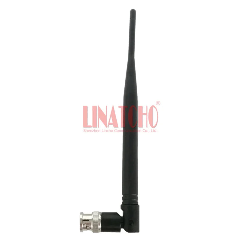 Black WIFI Router 2.4GHz 2400MHz Foldable Omni Directional BNC Male Connector Antenna