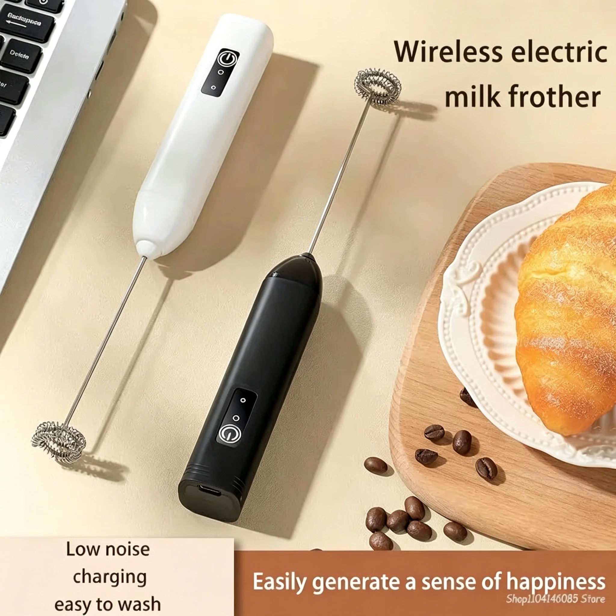 Electric Coffee Milk Frother Handheld Egg Beater Foamer Coffee Maker Electric Blender Mixer Mini Portable Blender Kitchen Tool