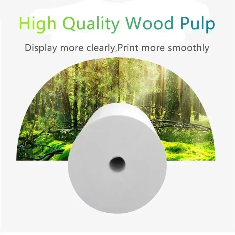 80mm Thermal Receipt Paper 3/6/10Rolls White Paper For 80mm Mini Portable Thermal Receipt Bill Printer For Business Printing
