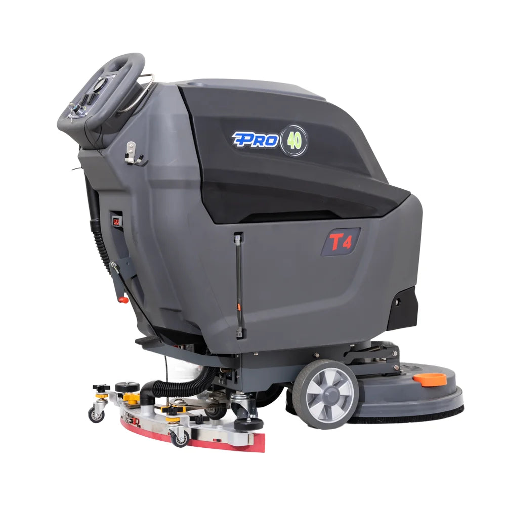T4B Hand-pushed China Supplier Industrial Floor Cleaner Scrubber Warehouse Cement Floor Washing Machine