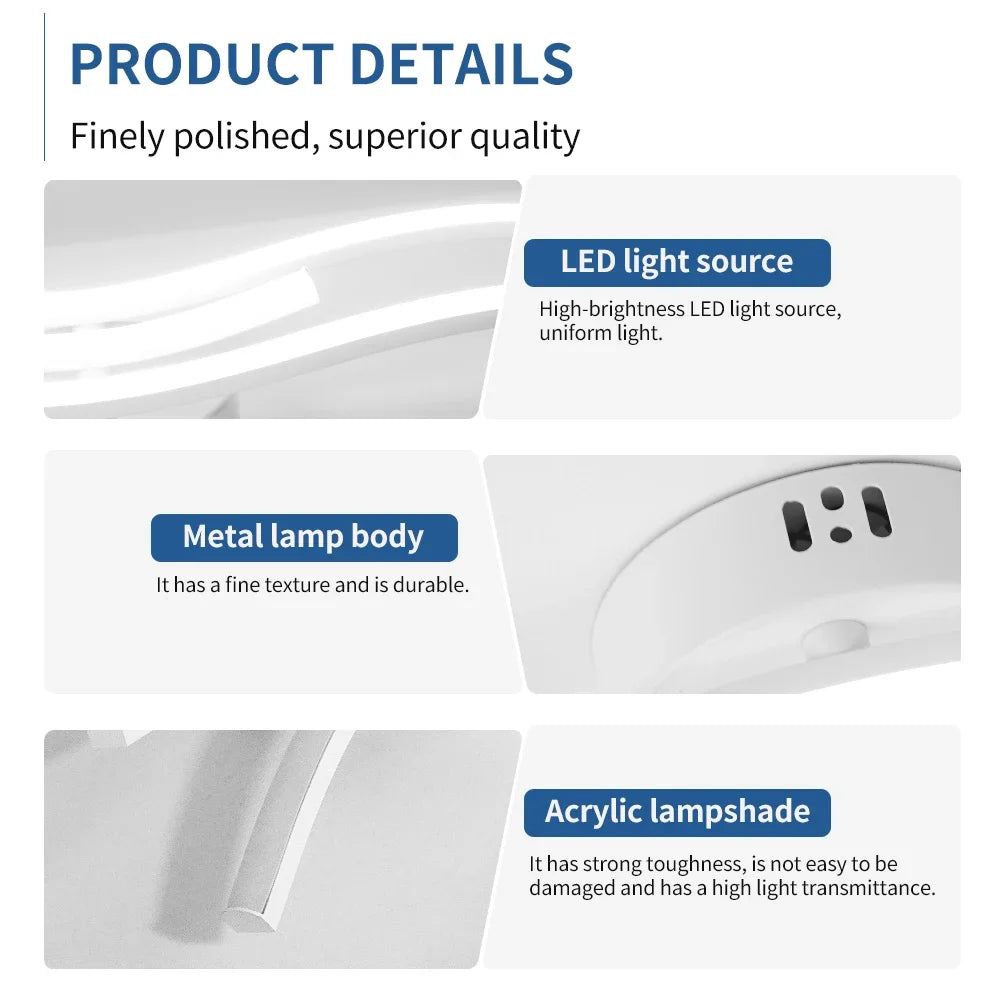 LED Ceiling Light, Dimming Light, Living Room, Bedroom, Dining Room, Corridor, Indoor Home Decoration Lighting