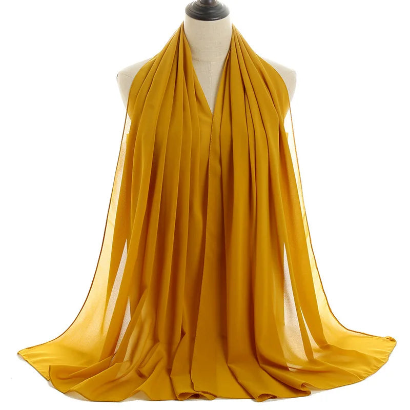 Ramadan Islamic Instant Bubble Chiffon Shawl Scarf Lady Head Wrap Women Hijabs Scarves Bufandas Muslim Veil Hijab Snood 180*70cm