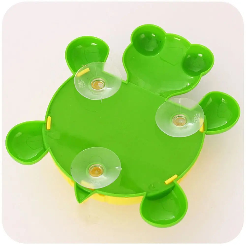 Cute Cartoon Tortoise Shaped Toothpaste Rack Strong Suction Cup Plastic Toothbrush Holder Bathroom Wall Suction Tooth Holder