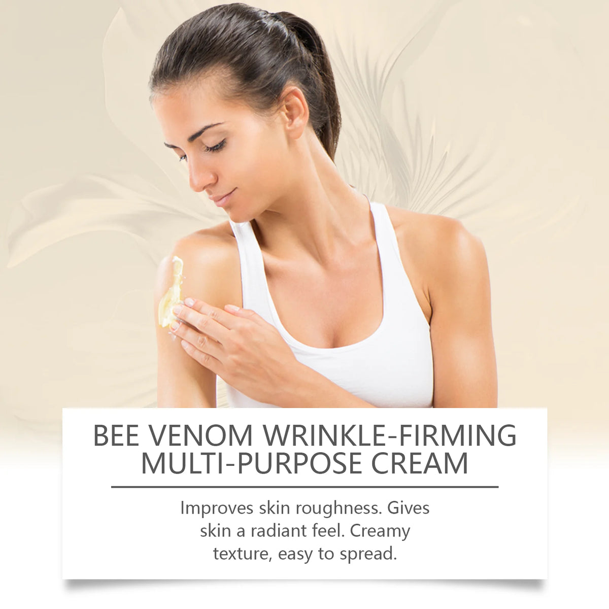 Bee Venom Firming Cream Anti-Wrinkle Lifting Face Moisturizer with Hyaluronic Acid Reduce Fine Lines Multipurpose Bee Venom Crea