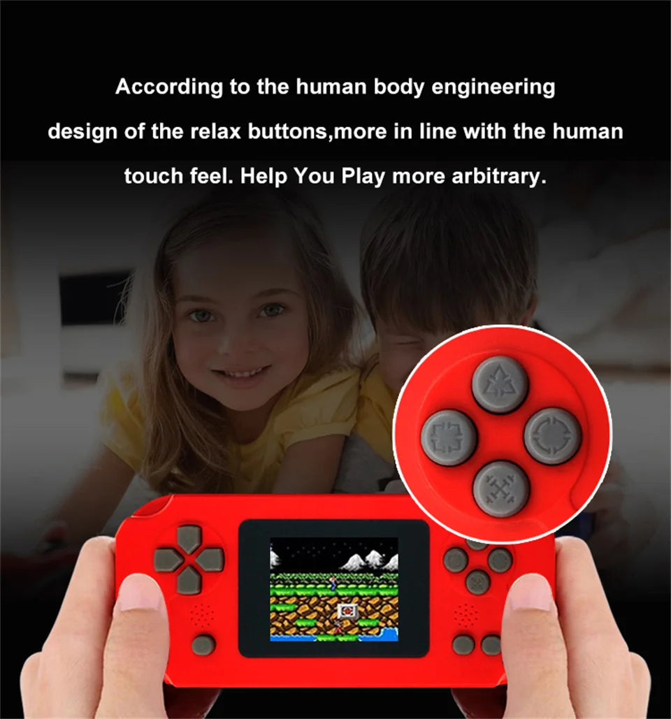 GAMINJA GC31 Retro Mini Handheld Video Game Console Portable TFT Color Screen 8Bit Game Player Built-in 128 Games