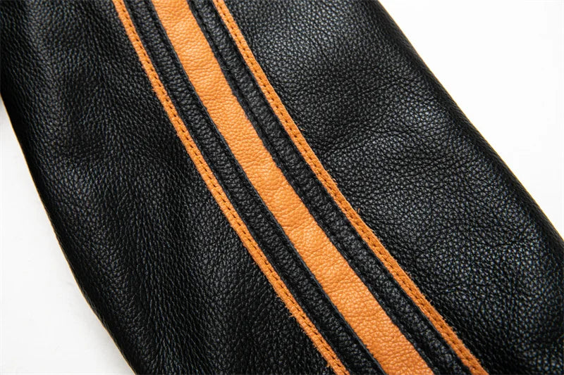 Motorcycle Leather Jacket Off-road Motorcycle Racing Anti Fall And Windproof Riding Jacket Men's Casual Leather Jacket