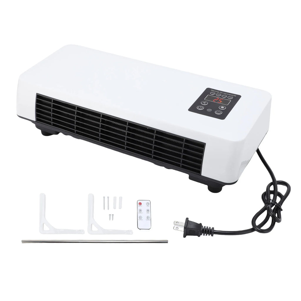 Wall Mounted Air Conditioner Electric Heater Efficient Low Noise Space Saving Multifunctional Electric Heating Fan for Bathroom