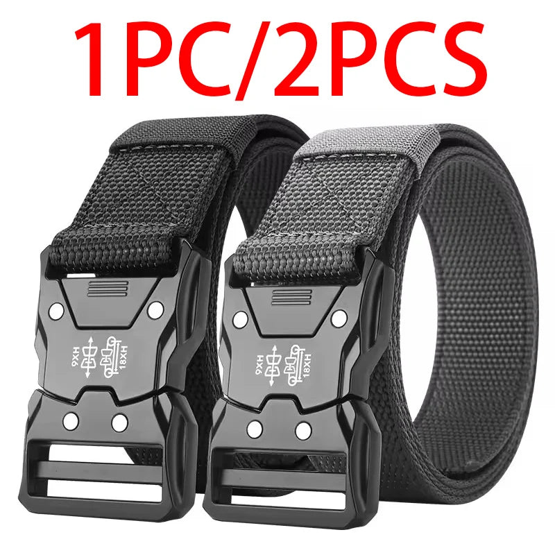 Versatile Men's Tactical Belts - Durable, Adjustable Quick Release Buckle Design - For Outdoor Sports Enthusiasts，For Men Women