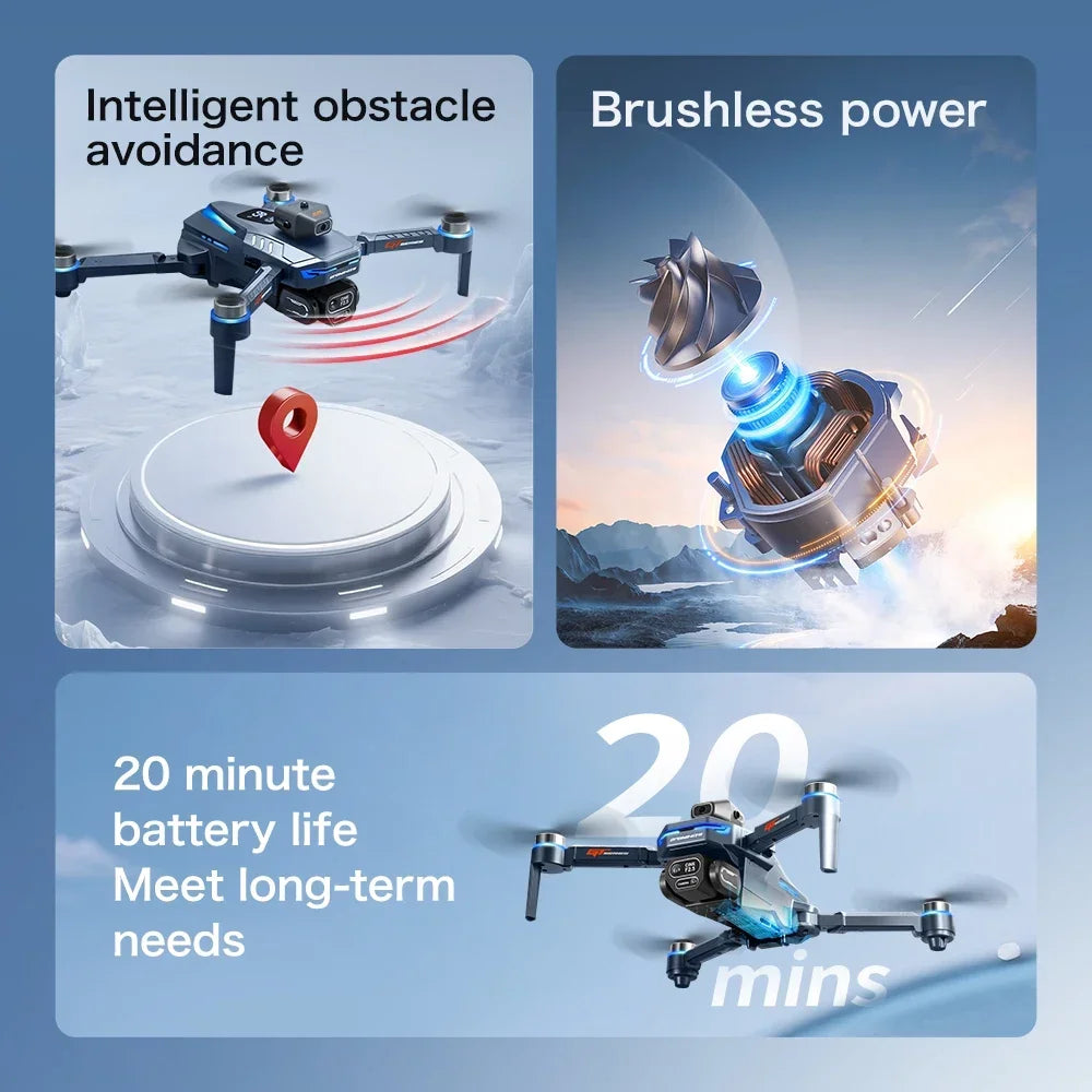 Original GT8 Drone GPS 8K Professional 4K HD Camera 5G Brushless Motor Aerial Photography Optical Flow with screen RC Quadcopter