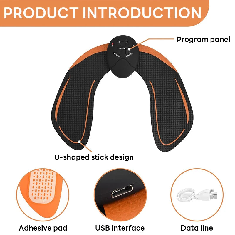 EMS Muscle Stimulator Buttocks Muscle Massager Hip Trainer Fitness Fat Burning Buttocks Arm Abdomen Trainer Apparatus Slimming