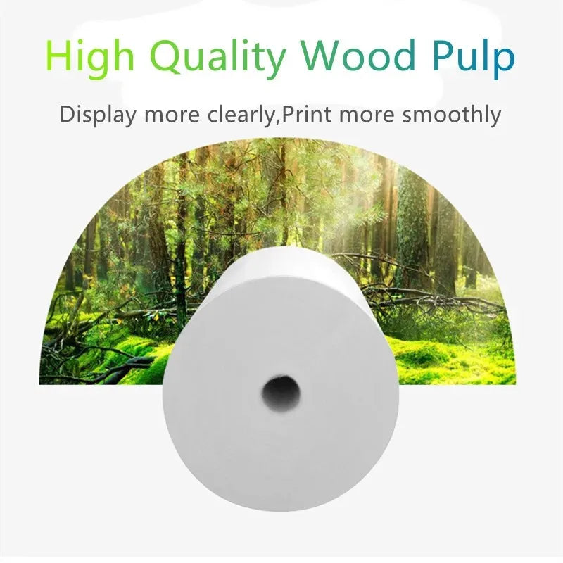80mm Thermal Receipt Paper 3/6/10Rolls White Paper For 80mm Mini Portable Thermal Receipt Bill Printer For Business Printing