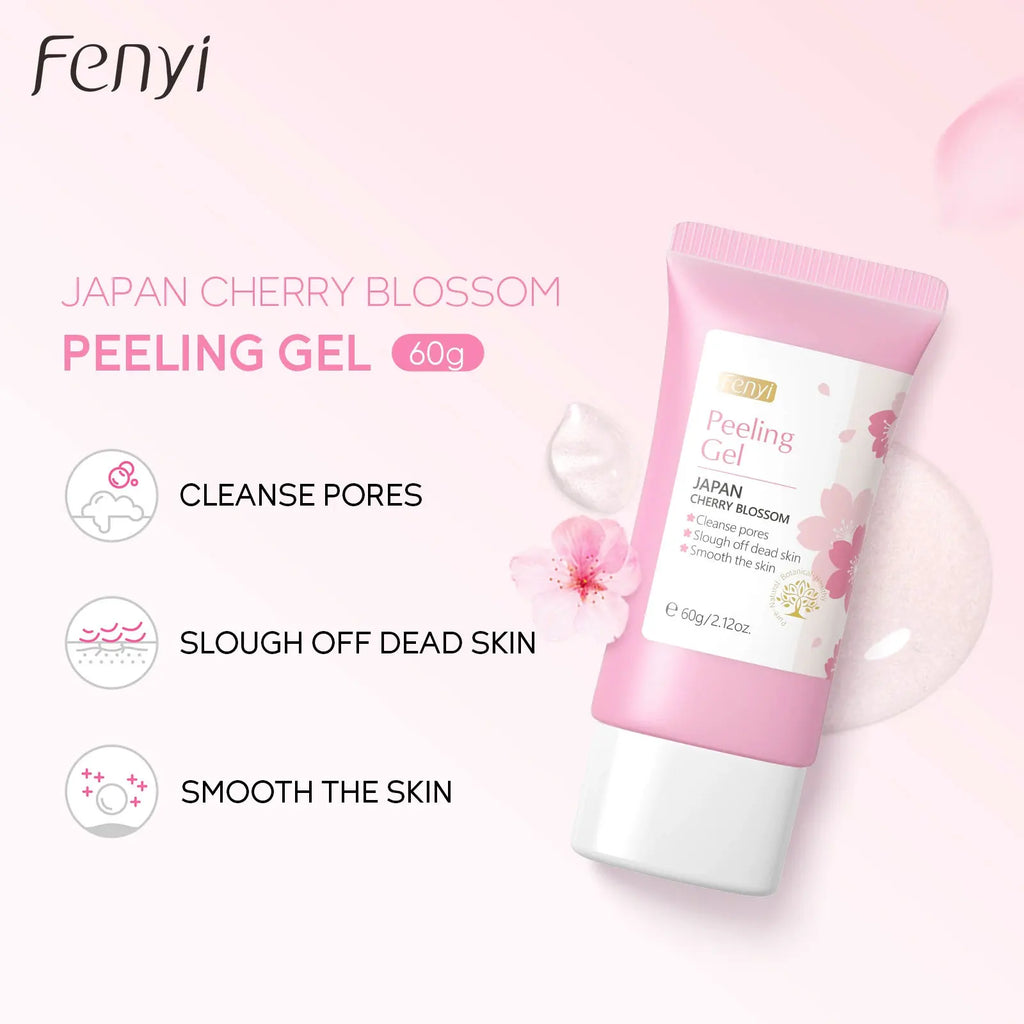 Cherry Blossom Exfoliating Gel Moisturizing Tender Face Body Cleansing Skin Care Product