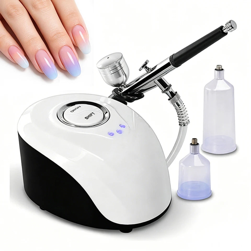 Nail Tattoo Color Painting Moisturizing Spray Nano Injector Portable Spray Gun Compression Kit Beauty Cleansing Whitening