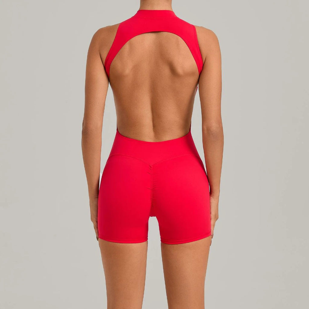 Sport Jumpsuit Padding Fitness Overalls Push Up Gym Clothes Woman Workout Clothes 2026 Black Red Mono Combinaison Coffee Navy