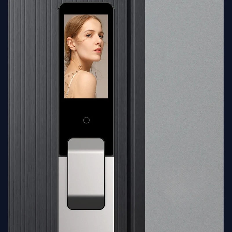 Fully Automatic Tuya Smart Password Door Lock Palm Vein 3D Facial Recognition Electronic Lock Home Fingerprint IC Card Lock