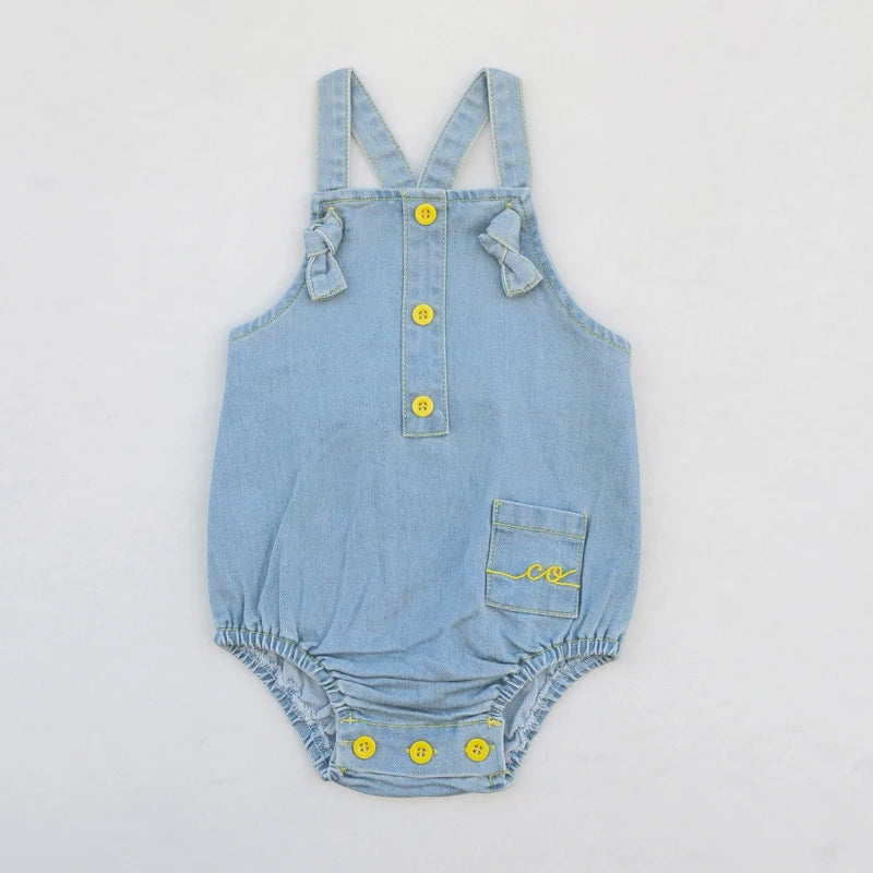 Ali Co SS26 Blue Denim collection Cotton boys girls outfits dress skirt shirt and overalls
