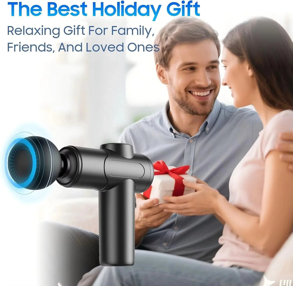 Professional Deep Tissue Massage Gun 6800RPM 10KG 6 Speeds 8 Heads Mini Portable Quiet Muscle Massager for Body Fitness Sports R