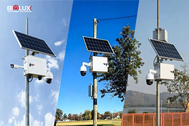 Portable HiTOP Solar CCTV Kit Outdoors Security Commercial Solar Energy System For Complete CCTV Power Solution