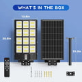 400W Solar Street Lights Outdoor-Solar Lights Outdoor Waterproof Motion Sensor,Solar Parking Lot Lights Commercial Dusk to Dawn