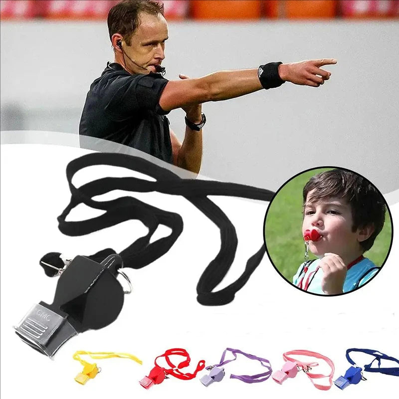 Sports Referee Whistle With Detachable Lanyard For Basketball Football Coaching Training Outdoor Survival And Signal Accessory