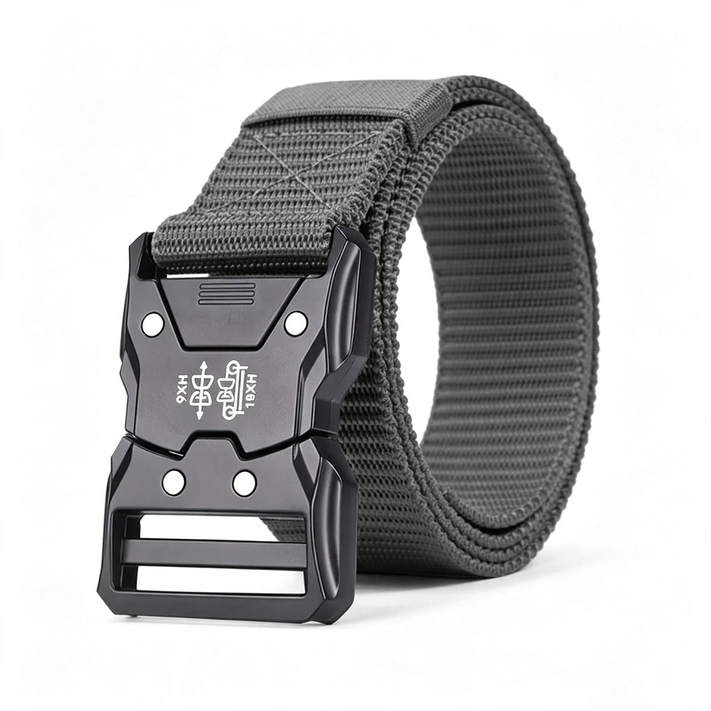 2-Pack Unisex Multifunctional Tactical Nylon Belt Breathable Canvas Weave for Outdoor Sports And Training