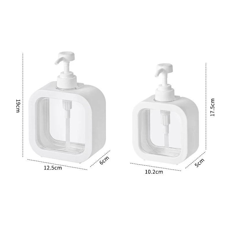 ●300/500ml Bathroom Soap Dispensers Refillable Lotion Shampoo Shower Gel Holder Portable Travel Dispenser Empty Bath Pump Bottle