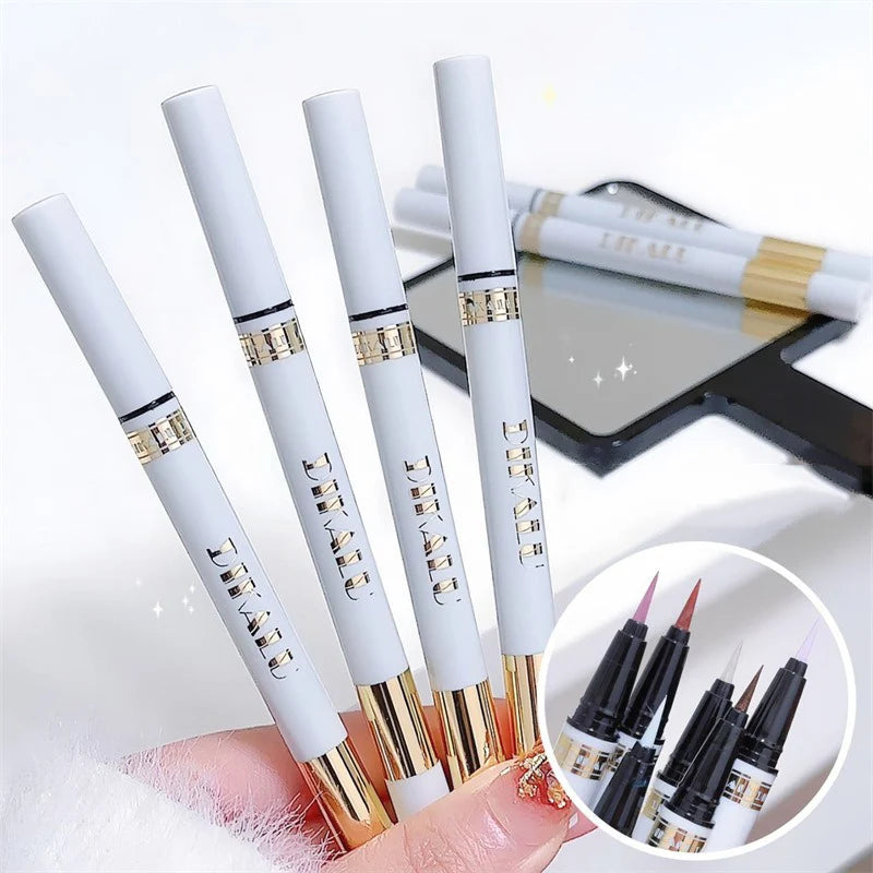 1Pc Glitter Eyeshadow Pen Matte Purple Diamond Eyeliner Pen Waterproof Highlight Brighten Silkworm Makeup Pencil Shiny Eyelids